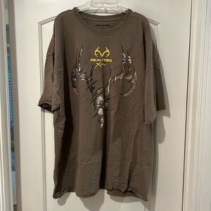 Realtree XXXL Brown T-Shirt Short Sleeve